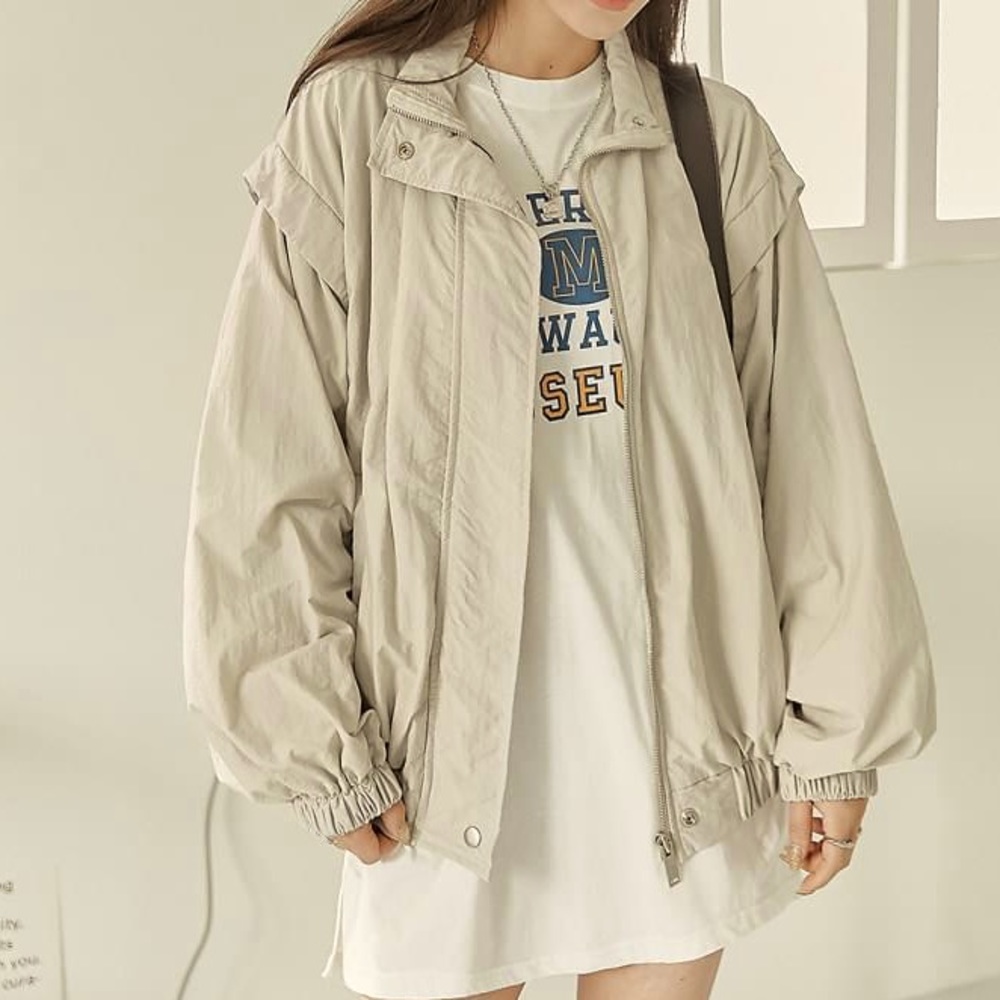 Vintage Gold/Tanish Windbreaker Jacket